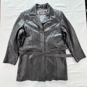 Wilson Leather Coat Women's XL Black Leather